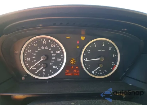 2007 BMW 530 I из США, поврежденный, VIN WBANE73587CM57779